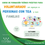 Curso de formación teórico-práctico para voluntariado en apoyo a personas con TEA y sus