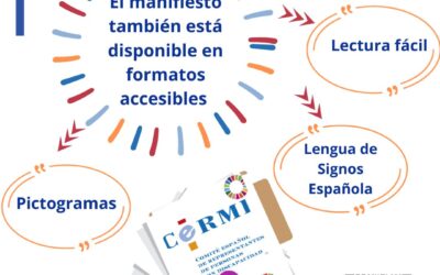 Apoyamos el Manifiesto del CERMI con motivo del 3 de diciembre de 2022, Día Internacional y Europeo de las Personas con Discapacidad